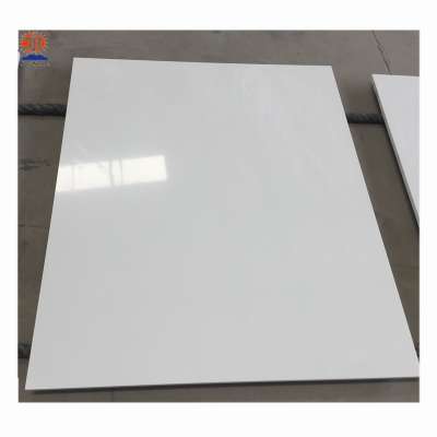 China cheap pure white artificial marble slab and tile