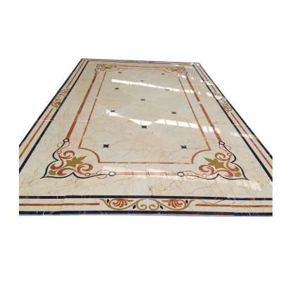 Chinese supplier home entrance flooring  decorative water jet marble floor medallion designs