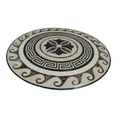 Water Jet Marble Designs with Classic Pattern Round Medallion for Flooring Tiles