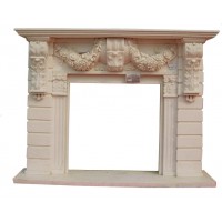 Template china white marble fireplace