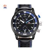 small MOQ Fashion Sport Men Watch Leather Bands Quartz Watches for Young